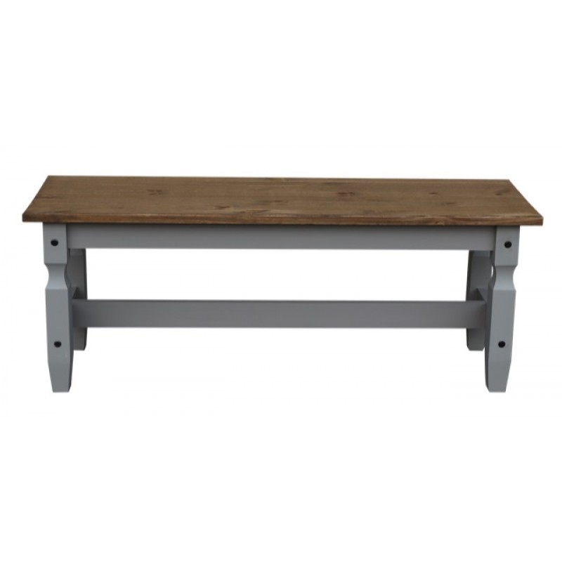 Corona Grey Wax 4'0" Bench